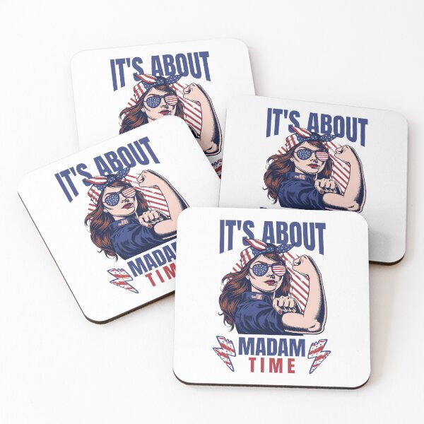 Item preview, It's About Madam Time Funny 2024 Election Democrat Liberal Women designed and sold by NexaArts.