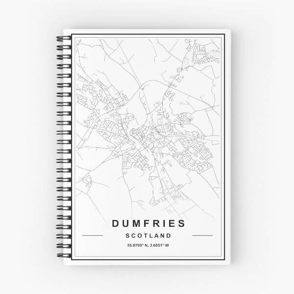 Item preview, Dumfries Map designed and sold by SHAMPAIN-ART-CO.