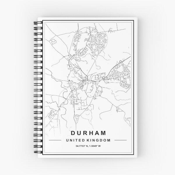 Artikelvorschau, Karte Durham entworfen und verkauft von SHAMPAIN-ART-CO.