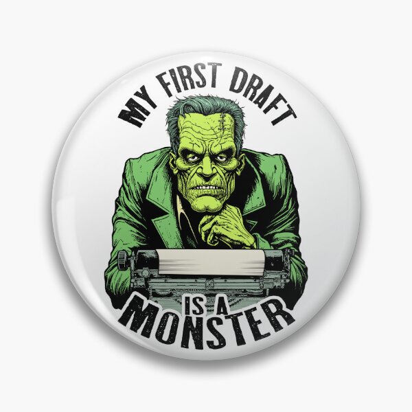 Item preview, Writer Halloween Funny Frankenstein First Draft Monster designed and sold by GrandeDuc.