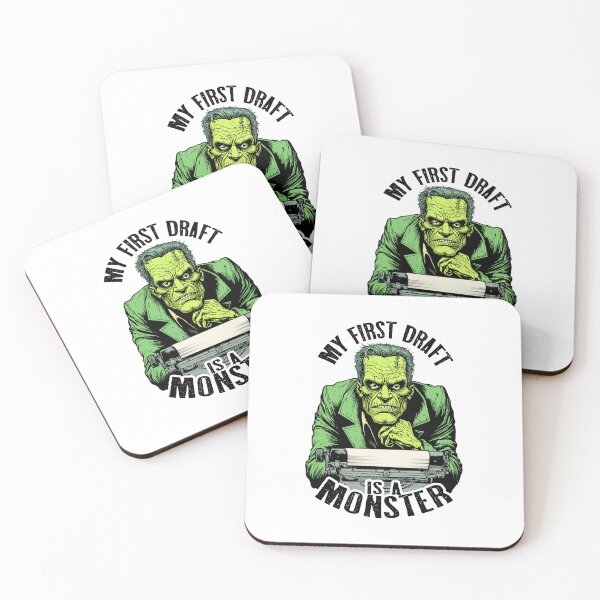 Item preview, Writer Halloween Funny Frankenstein First Draft Monster designed and sold by GrandeDuc.