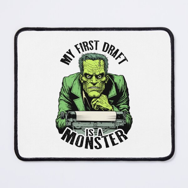 Item preview, Writer Halloween Funny Frankenstein First Draft Monster designed and sold by GrandeDuc.