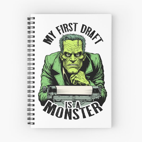 Item preview, Writer Halloween Funny Frankenstein First Draft Monster designed and sold by GrandeDuc.