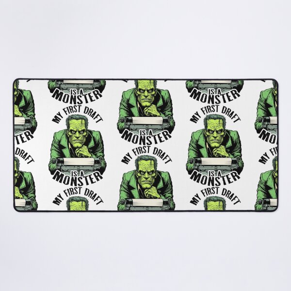 Item preview, Writer Halloween Funny Frankenstein First Draft Monster designed and sold by GrandeDuc.