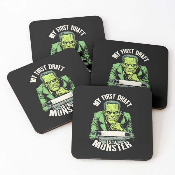 Item preview, Writer Halloween Funny Frankenstein First Draft Monster designed and sold by GrandeDuc.