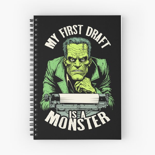 Item preview, Writer Halloween Funny Frankenstein First Draft Monster designed and sold by GrandeDuc.
