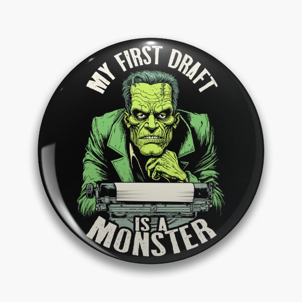 Item preview, Writer Halloween Funny Frankenstein First Draft Monster designed and sold by GrandeDuc.
