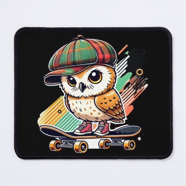 Item preview, Modern Street Newsboy Owl designed and sold by MaximumCutewaii.