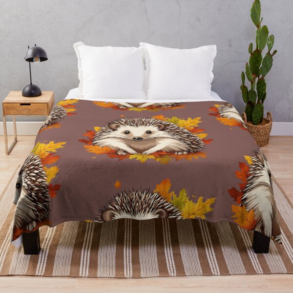 Item preview, Autumn hedgehog in leaves, funny gifts, t-shirt, mugs designed and sold by Ewelina Niemiec.