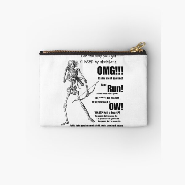 Item preview, Getting attacked by minecraft skeleton and dying designed and sold by TinyPlumDesigns.