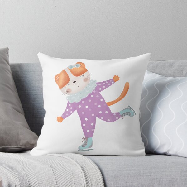 Item preview, Cute cat skating. Christmas cat. designed and sold by AlinaMalina24.
