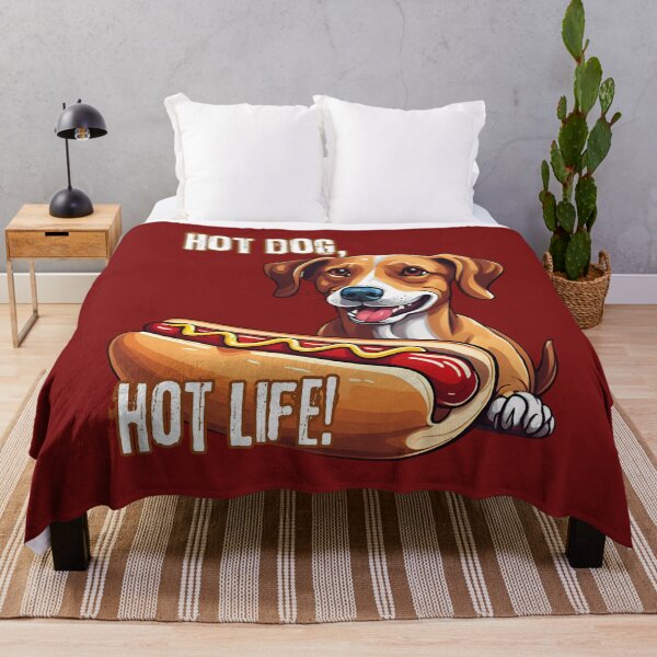 Item preview, Hot dog, hot life! Dog Animals Hot dog Food designed and sold by Design_Your_Day.