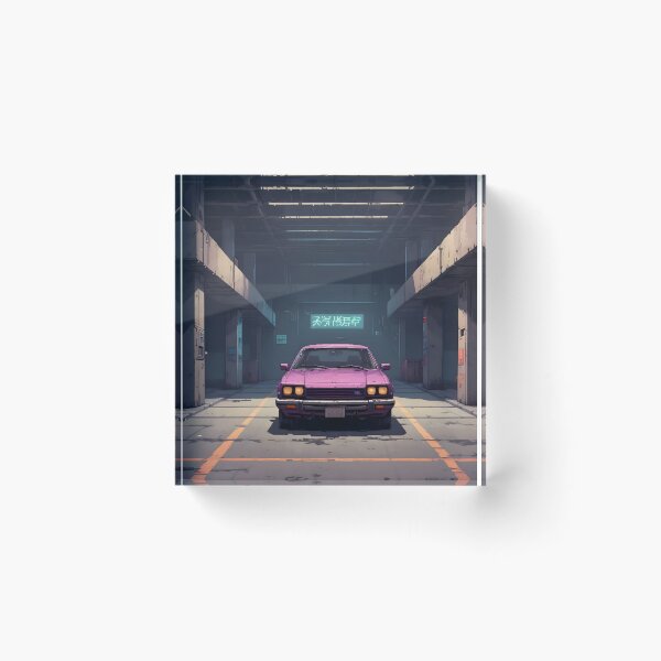 Item preview, Pixel Art Cyberpunk Vintage Car designed and sold by papi1998.