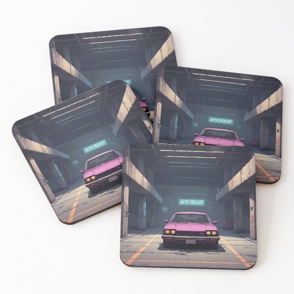 Item preview, Pixel Art Cyberpunk Vintage Car designed and sold by papi1998.