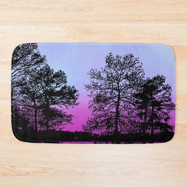 Item preview, Serene Tree Silhouette Reflecting on Magenta Pond with Birds in Flight designed and sold by Fredster1966.