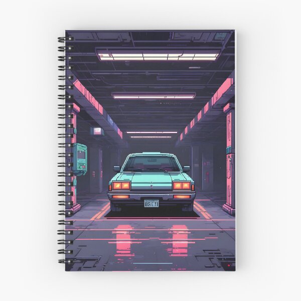 Item preview, Pixel Art Cyberpunk Vintage Car designed and sold by papi1998.