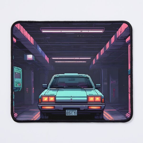 Item preview, Pixel Art Cyberpunk Vintage Car designed and sold by papi1998.