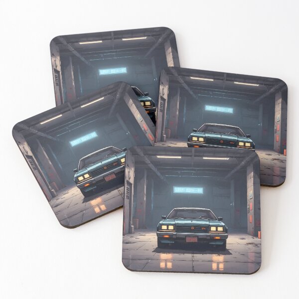 Item preview, Pixel Art Cyberpunk Vintage Car designed and sold by papi1998.