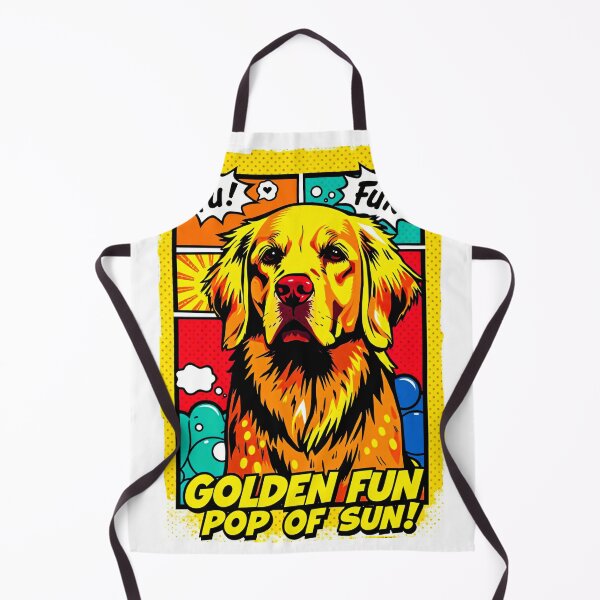 Item preview, Retro Comic Retriever Sunshine and Smiles designed and sold by Cute-Cuddles.