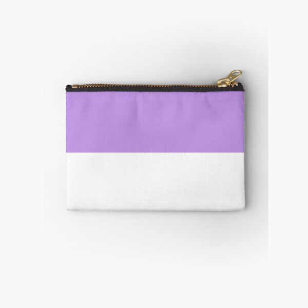 Item preview, Horizontal Halves - White and Light Violet designed and sold by JustPatterns2.