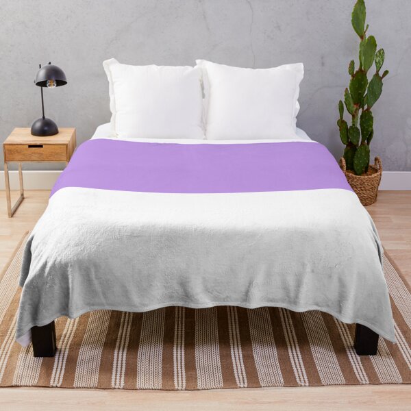 Item preview, Horizontal Halves - White and Light Violet designed and sold by JustPatterns2.