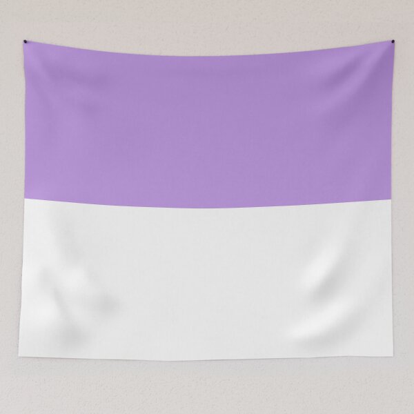 Item preview, Horizontal Halves - White and Light Violet designed and sold by JustPatterns2.