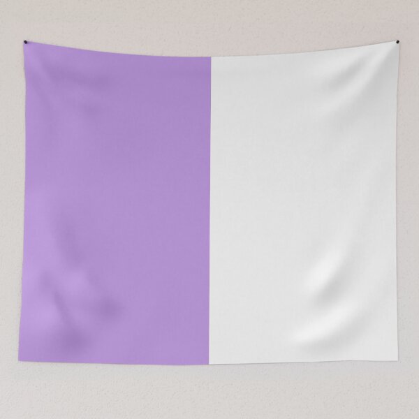 Item preview, Vertical Halves - White and Light Violet designed and sold by JustPatterns2.