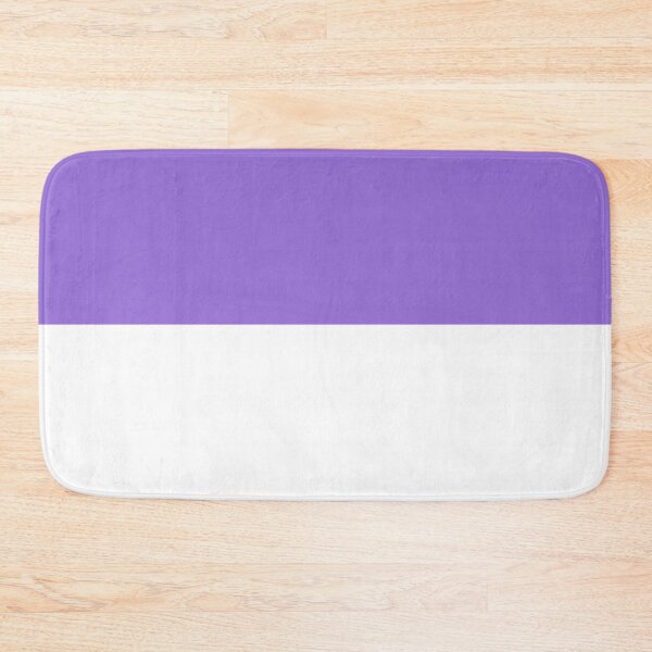 Item preview, Horizontal Halves - White and Dark Pastel Purple designed and sold by JustPatterns2.