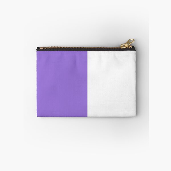 Item preview, Vertical Halves - White and Dark Pastel Purple designed and sold by JustPatterns2.