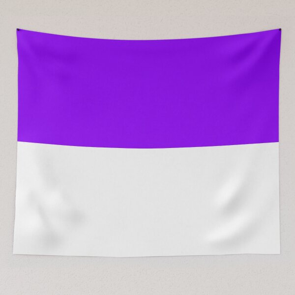 Item preview, Horizontal Halves - White and Violet designed and sold by JustPatterns2.
