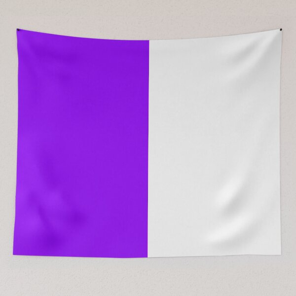 Item preview, Vertical Halves - White and Violet designed and sold by JustPatterns2.