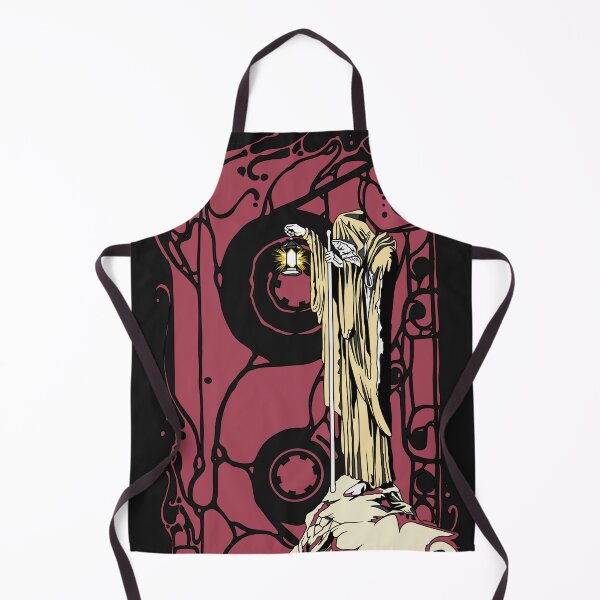 Item preview, The Hermit Saint Gothic Mystic Artwork T-Shirt, Lantern Bearing Cloaked Figure, led zep Print, Creepy Artistic Graphic, Dark Themed Design designed and sold by Bert Englefield.
