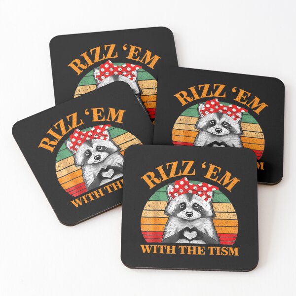 Item preview, Rizz Em With The Tism Retro Vintage Raccoon Funny Meme designed and sold by LeoVargasVelha.