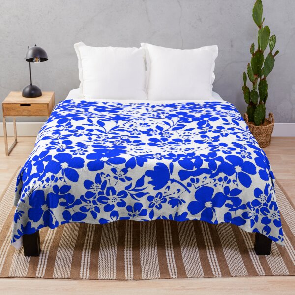Item preview, Blue and white flower pattern designed and sold by SueKnox.