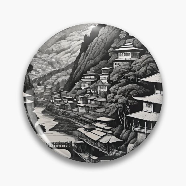 Item preview, Darjeeling Hills Sketch from Kalimpong Teesta River designed and sold by Places On Earth.