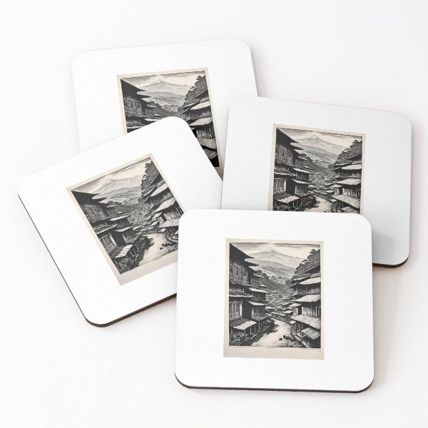 Item preview, Darjeeling town retro sketch designed and sold by Places On Earth.