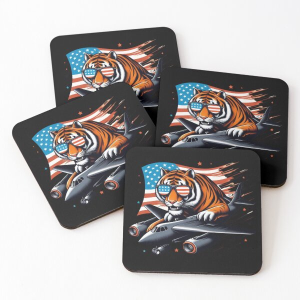 Item preview, The Tiger Fighter Pilot USA designed and sold by AmigosFurEver.