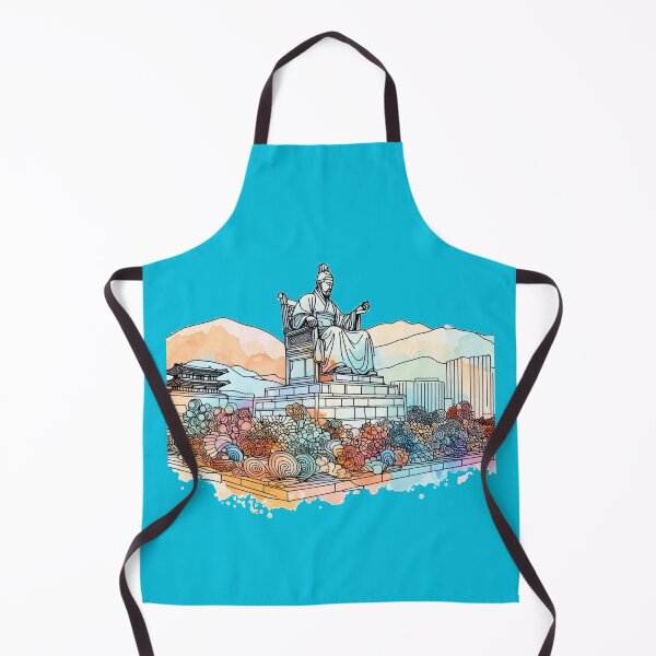 Item preview, 3D Art of Seoul's Historical Statues with Surrounding Landmarks ,  designed and sold by PaintMeWorld.