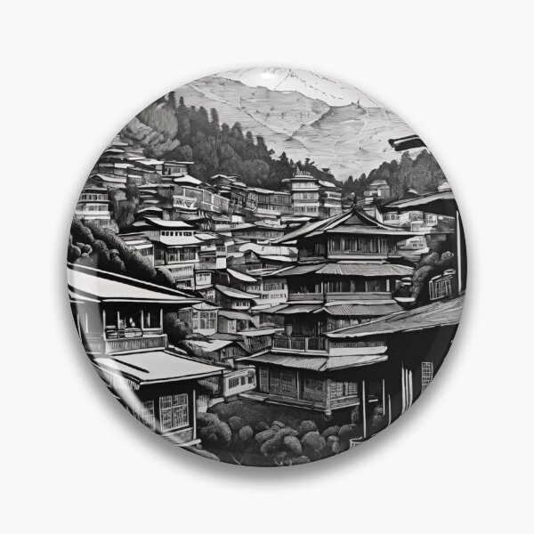 Item preview, Darjeeling Himalayas Kanchenjunga Sketch designed and sold by Places On Earth.