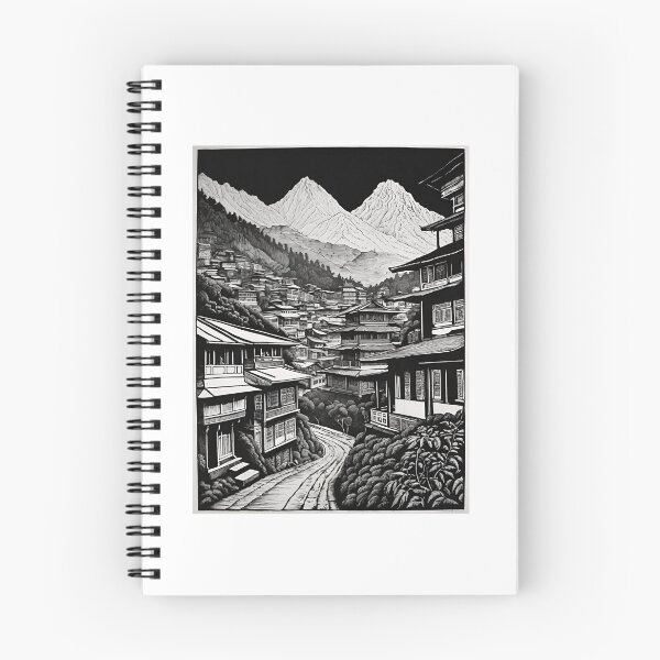 Item preview, Darjeeling Himalayas Kanchenjunga Sketch designed and sold by Places On Earth.