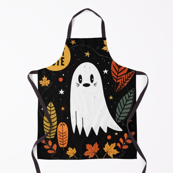 Item preview, Dont Vote Ghost sticker print, autumn style, with leaves, ghost t-shirt, Halloween style, horror designed and sold by Yunasak.