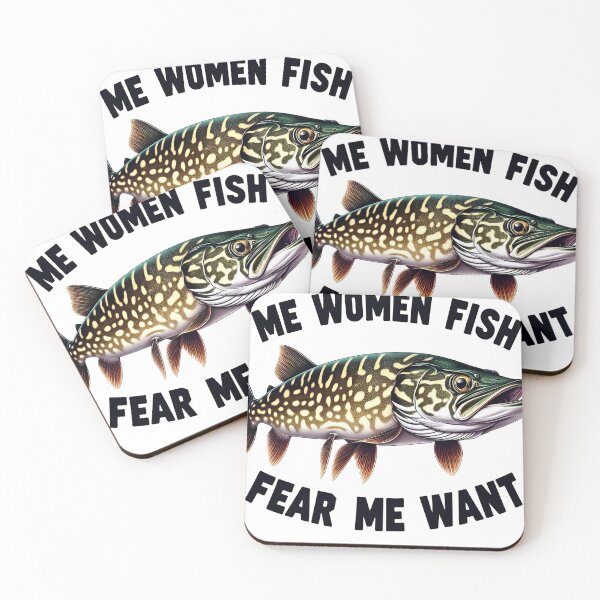 Item preview, "Fear Me, Want Me - Pike Fishing Humor" designed and sold by Pixel-Lift.