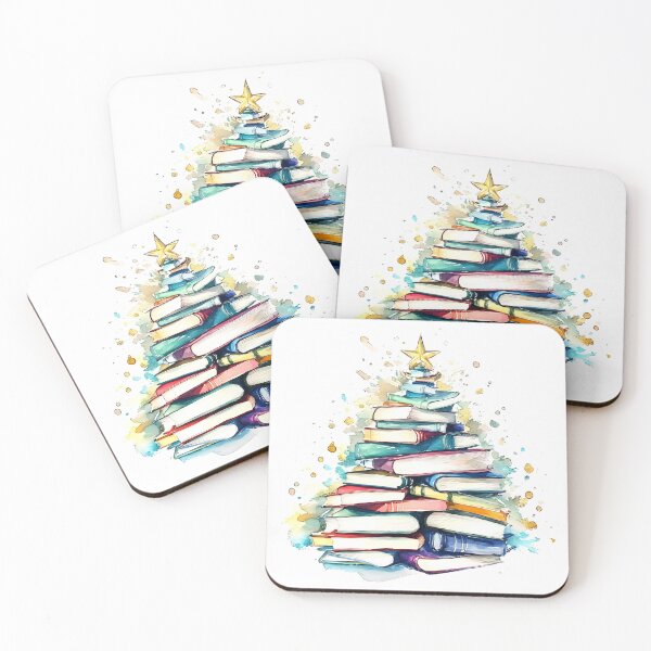 Item preview, books christmas tree designed and sold by GraphicGreets.