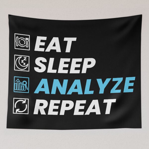 Item preview, Eat, sleep, analyze, repeat designed and sold by T&C Finesse.