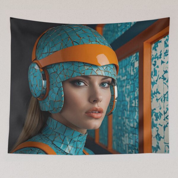 Item preview, Woman with blue helmet designed and sold by Osintown.