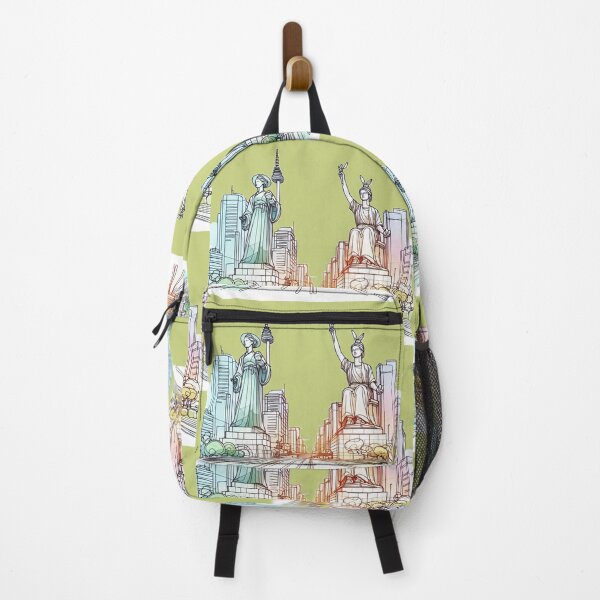 Item preview, Seoul's Statues in 3D Sketches: Blending Art and Urban Vibes, designed and sold by PaintMeWorld.