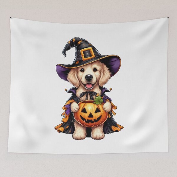 Item preview, Golden Retriever Dog Halloween designed and sold by doodIllustrate.