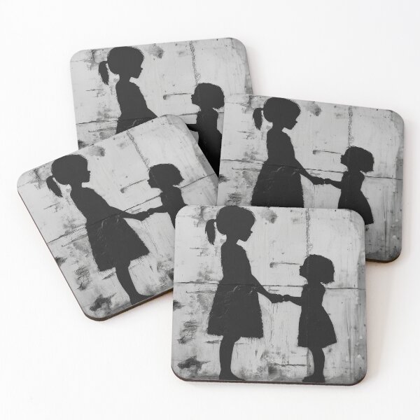 Item preview, Sisters' Love: A Banksy-inspired piece designed and sold by bristolstudios.
