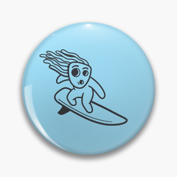 Item preview, Kodama is surfing. Japanese tree spirit summer brake designed and sold by martodesign.