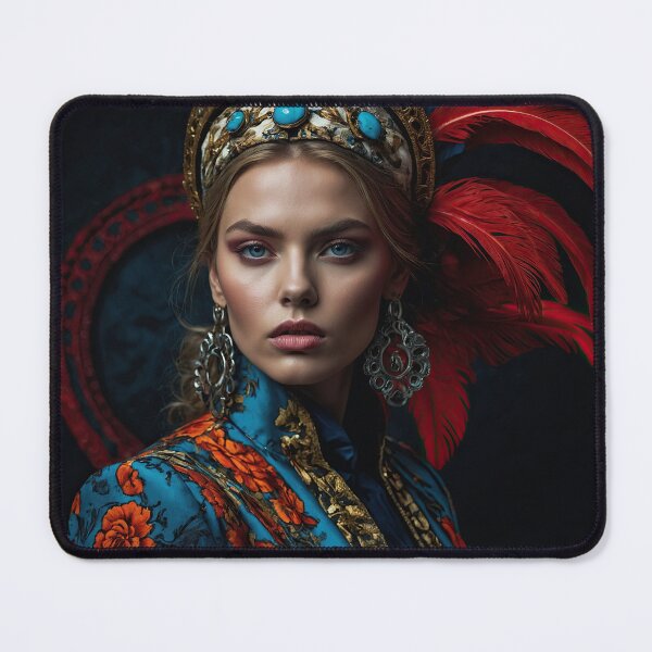 Item preview, Baroque woman with feathers designed and sold by Osintown.